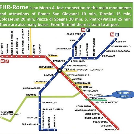 Frank Host Roma Lux , Metro A A 50 M, Simple Check-In Con Codice A Qualsiasi Orario Leilighet Eksteriør bilde